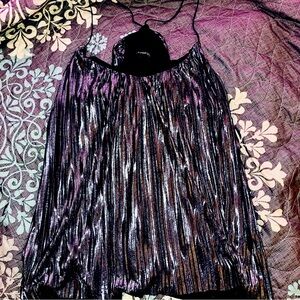 Express Metallic Foil Tank Top